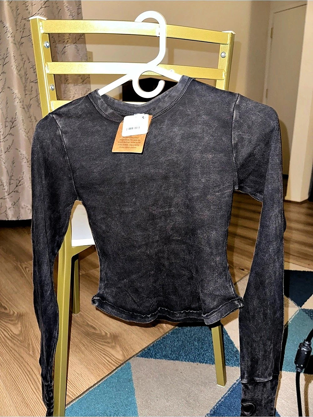 FP Movement by Free People - Long Sleeve Top in Black NWT